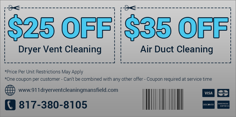 911 Dryer Vent Cleaning Mansfield TX Printable Coupon